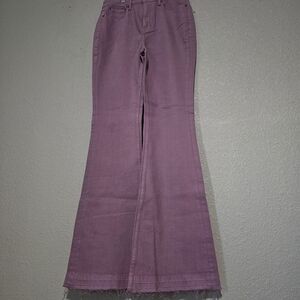 Idyllwind Mauve Wide-Leg Flare Jeans